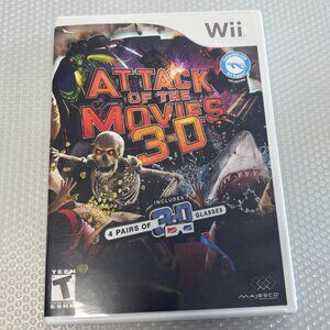 Attack of the Movies 3-D - Nintendo Wii, 2010 - No Glasses - 2152
